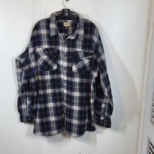 Plus Size Schmidt Work Wear Flannel Button Down Shirt